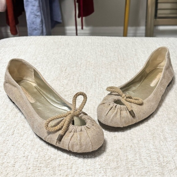 Stella McCartney flats rare linen burlap size 38 -7 - Picture 2 of 10